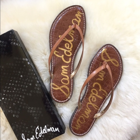 Sam Edelman Shoes - Sam Edelman Gracie Saddle Leather Flip Flop Sandal